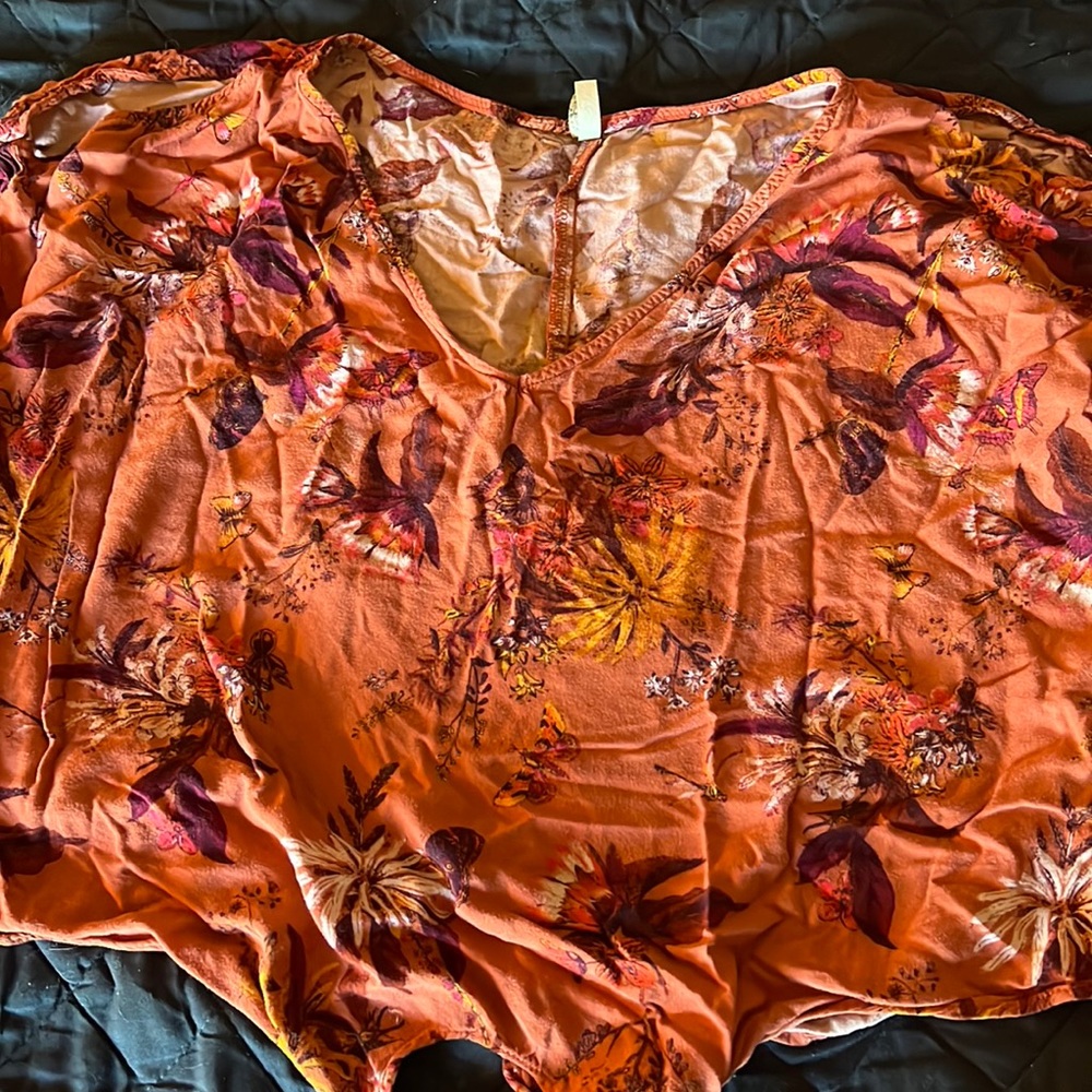 Mudd Orange Crop Top